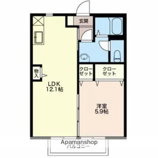 コーポアルプス【2階】の間取り