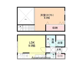 フェリーチェ・チェバーロ【103号室】の間取り