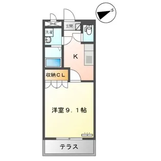 メゾンドゥーズ【1階】の間取り