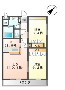 メゾン・ルミナスⅡ【2階】の間取り