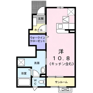 プランドール C【1階】の間取り