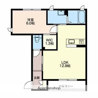 シャーメゾン江口【1階】の間取り
