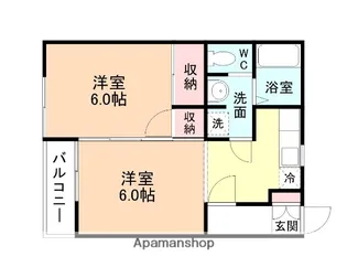 タカムラハイツ【101号室】の間取り