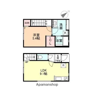 NEO SQUARE Ⅴ【101号室】の間取り