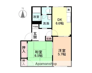 キャステル・レジデンス【201号室】の間取り
