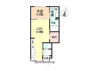 AMEROTE【1階】の間取り