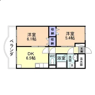 スカイコートパレス【2階】の間取り