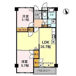 メゾン中村【1階】の間取り