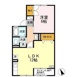 セジュール上小泉 A【2階】の間取り