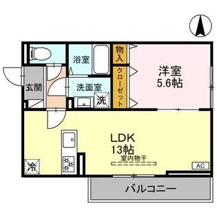 JADE朝日【2階】の間取り