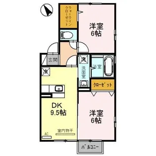 ティアラ【2階】の間取り