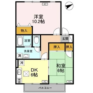 ヴィラ・アネシス D棟【1階】の間取り