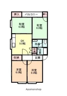 BLOOM汐風【201号室】の間取り