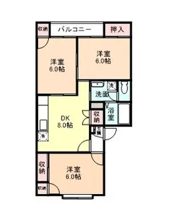 BLOOM汐風【2階】の間取り