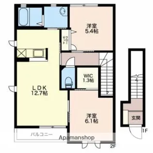 K.Tタウン B棟【203号室】の間取り
