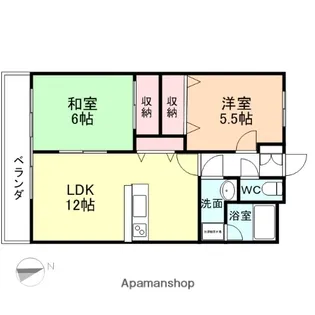 セントグレイス【503号室】の間取り