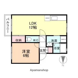 セジュール太閤山A【205号室】の間取り
