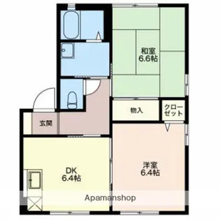 フレグランス光明 B棟【2階】の間取り