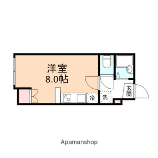 レクリオ角三島【206号室】の間取り