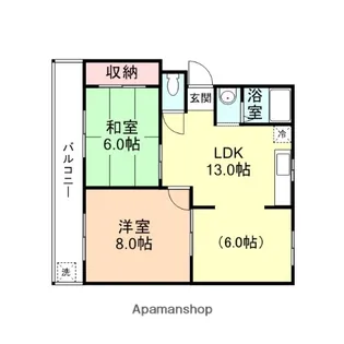 桜井ハイツ【A105号室】の間取り