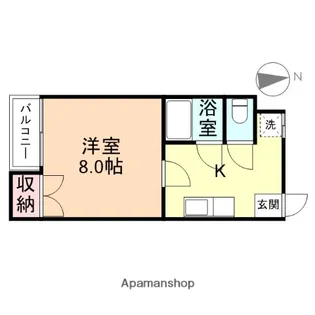 富山県高岡市荻布【アパート】の間取り