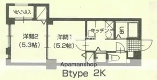 富山県高岡市京田【マンション】の間取り