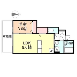 HALF AND HALF【1階】の間取り