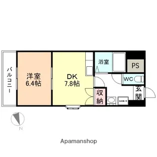 大門マンション【1階】の間取り