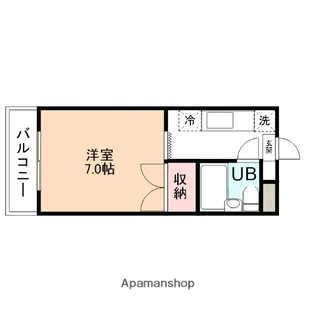 レジデンスたか【207号室】の間取り