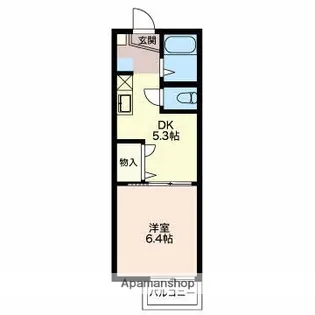 スプルースはるか【1階】の間取り