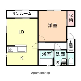 ローズガーデン2002【1-3号室】の間取り