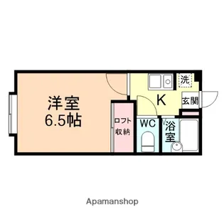 ハウスポートVIVI【207号室】の間取り