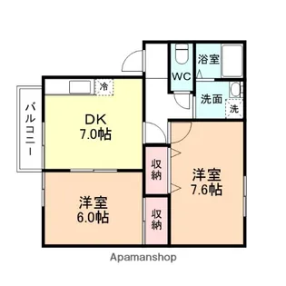 WHATEVER【102号室】の間取り