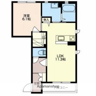 ラ・スリーズ【1階】の間取り