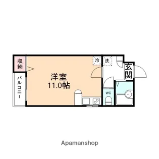 レクリオ上関【201号室】の間取り