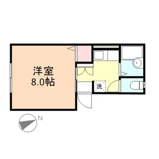 プレジール小杉台【102号室】の間取り