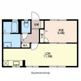 クルーザーバレー【102号室】の間取り