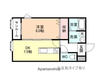 アークビレッジSANGA【203号室】の間取り