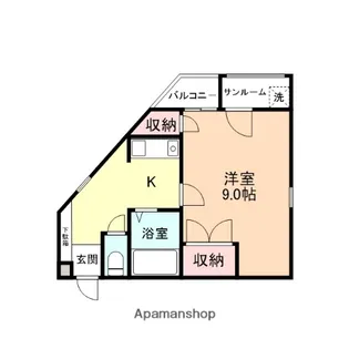 ビレッジHOSOKAWA【101号室】の間取り