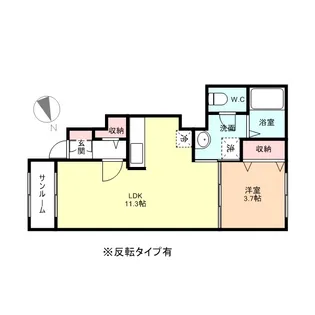 グリーンヒル【1階】の間取り