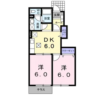 ローレルNSⅠ【1階】の間取り