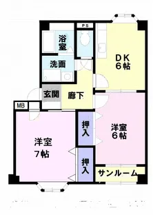 ハイフォーレスト【1階】の間取り