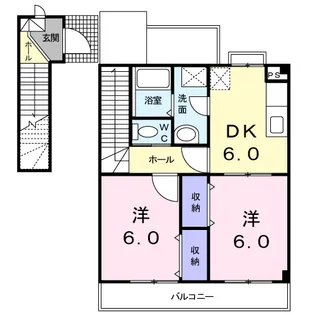 みやⅡ【2階】の間取り