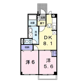 ア・ラ・モード B【1階】の間取り