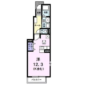カトル・セゾン A【1階】の間取り