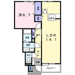 パルテール【1階】の間取り