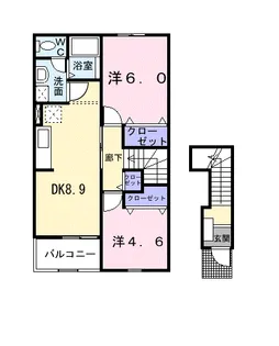 ヴァロワール【2階】の間取り