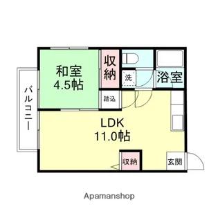 メゾン・ド・ラピス【101号室】の間取り