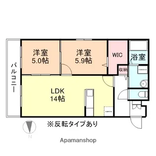 ハートフル043【3階】の間取り