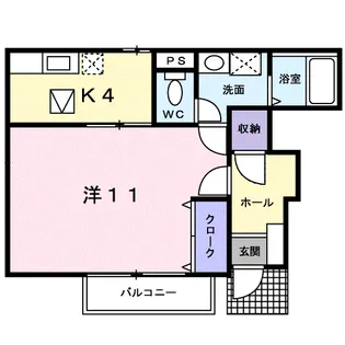 デスパシオ【1階】の間取り
